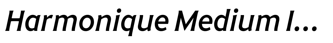 Harmonique Medium Italic